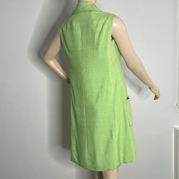 Vintage Mod Lime Green Adele Simpson Dress - Picture 7 of 15